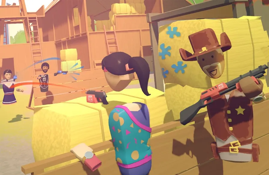 Paintball dans Rec Room en 2vs2